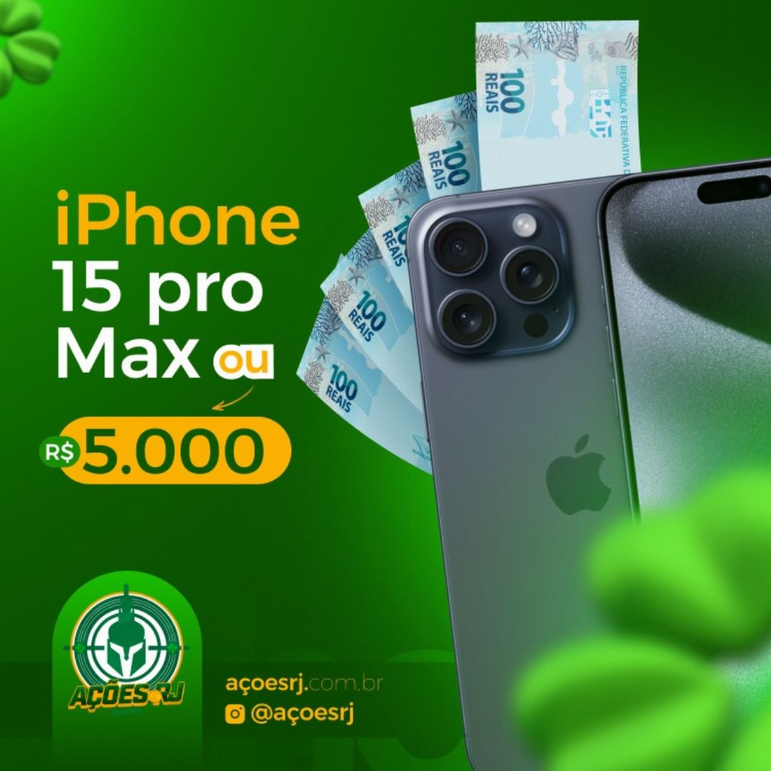 iPhone 15 Pro Max ou 5.000,00